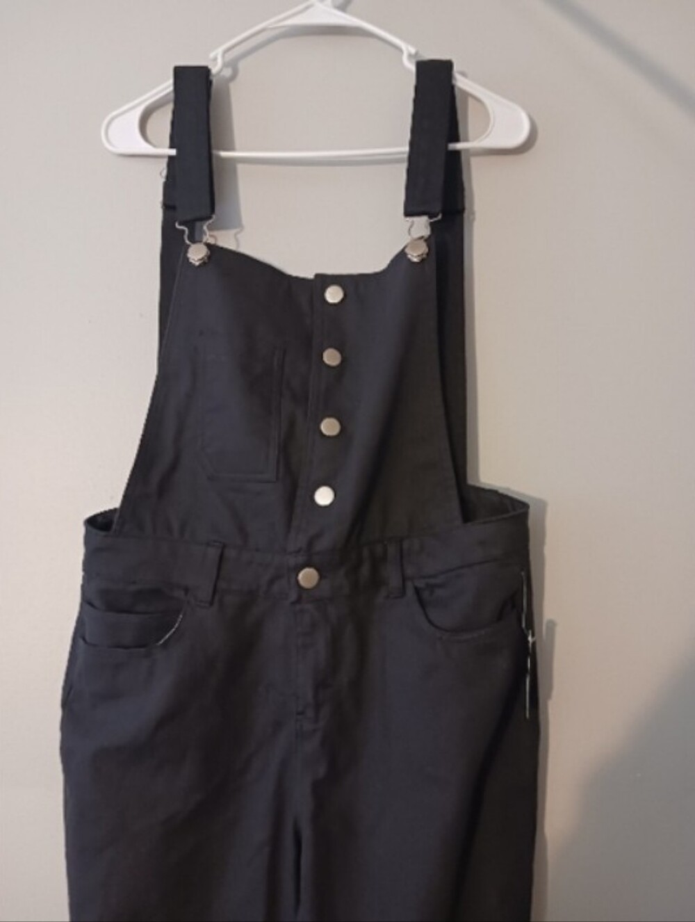 Stretch Denim Overalls Dungerees Jumpsuit , Black Sz S NWT (Shirt Not Included)